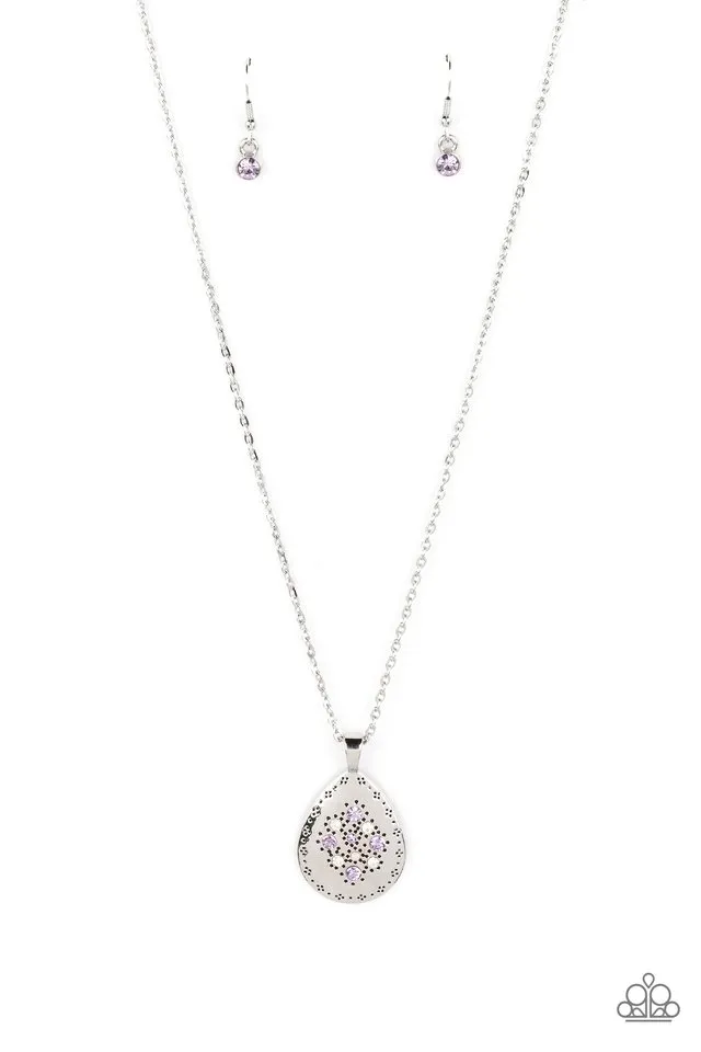 Paparazzi Necklace ~ Cozy Cottage - Purple