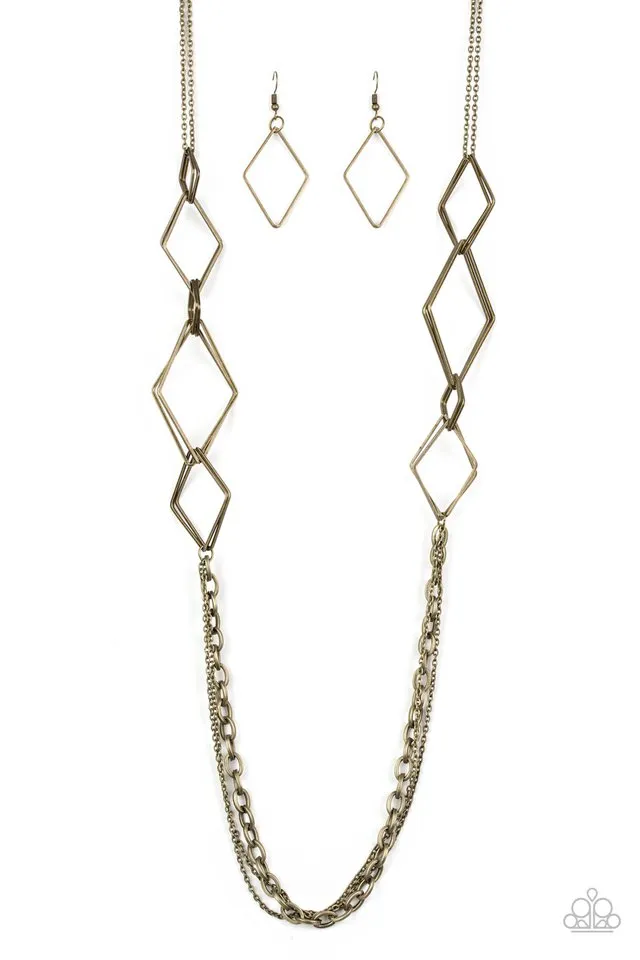 Paparazzi Necklace ~ Fashion Fave - Brass