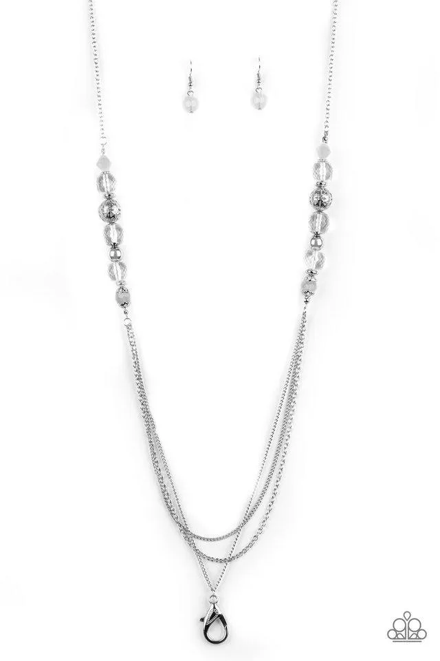 Paparazzi Necklace ~ Native New Yorker - White