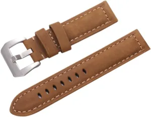PartyKindom Leather Strap Watch Straps Band Replacement Sports Watch Bands for Men Universal Large Dial Watchband