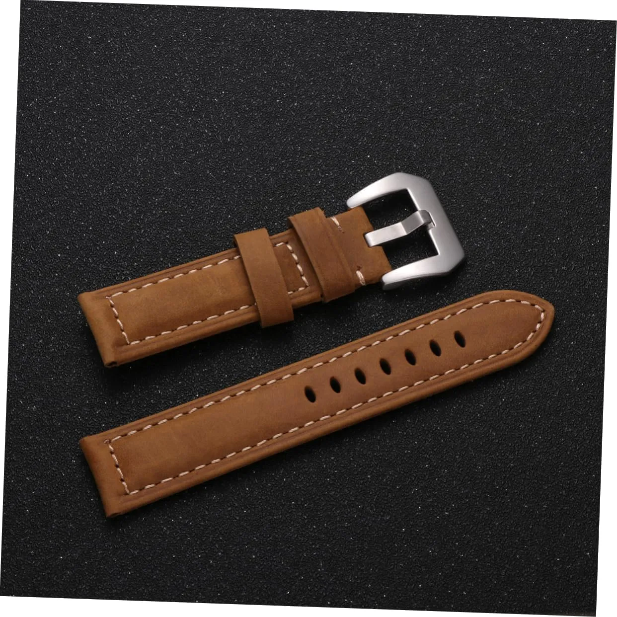 PartyKindom Leather Strap Watch Straps Band Replacement Sports Watch Bands for Men Universal Large Dial Watchband