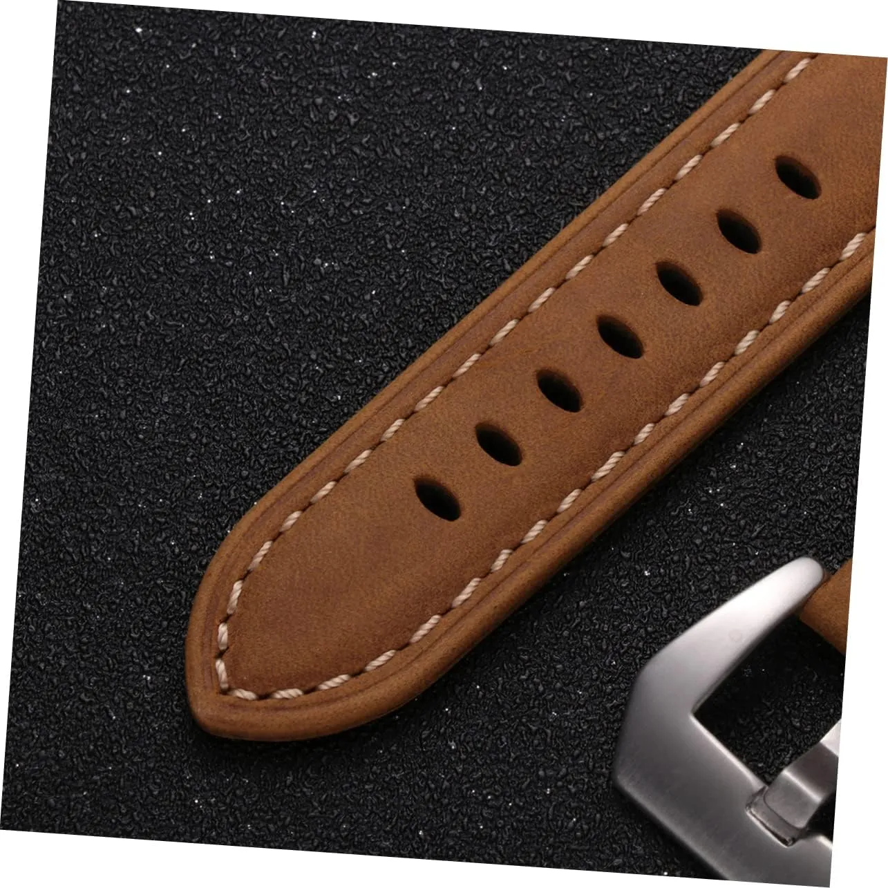 PartyKindom Leather Strap Watch Straps Band Replacement Sports Watch Bands for Men Universal Large Dial Watchband