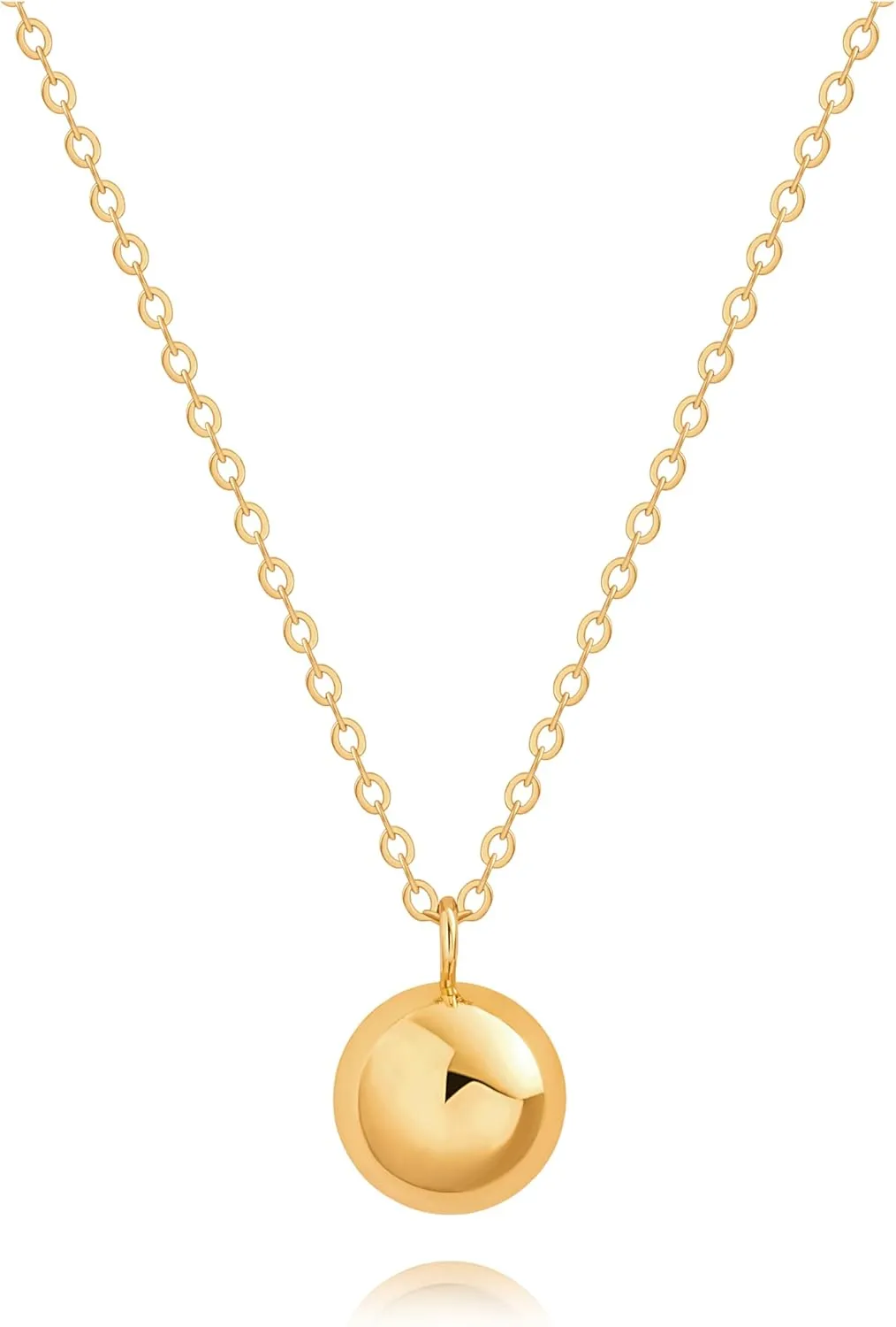 PEARLADA 18k Gold Chain Long Necklace, Boho Sweater Necklace for Women, Geometric Pendant Y Necklace