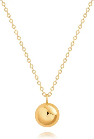 PEARLADA 18k Gold Chain Long Necklace, Boho Sweater Necklace for Women, Geometric Pendant Y Necklace