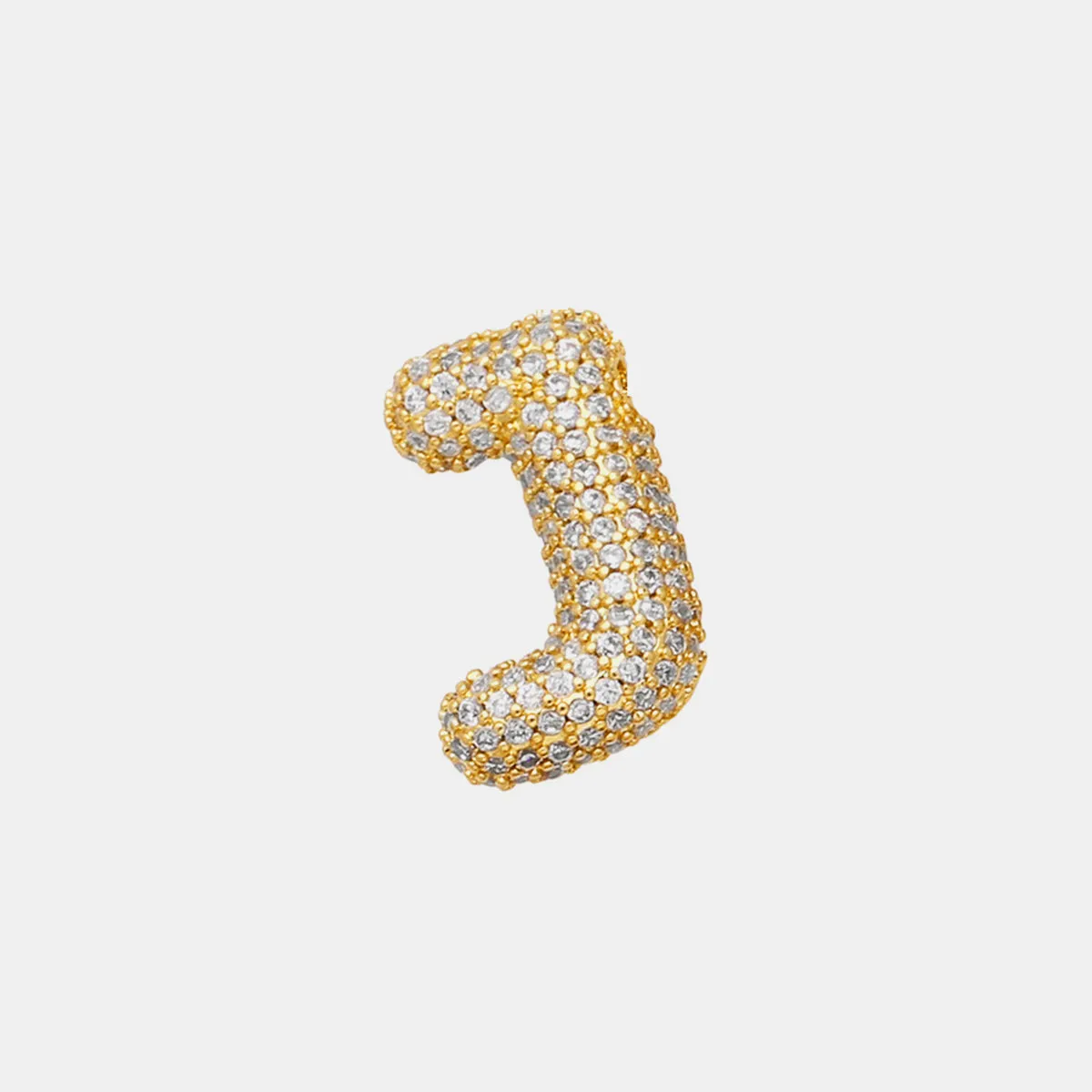 Personalized Sparkle: Inlaid Zircon Bubble Initial Necklace