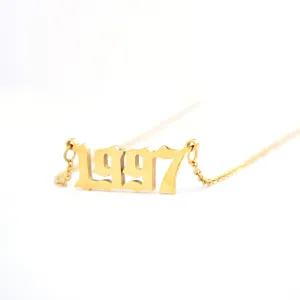 Personalized Year Number Necklaces