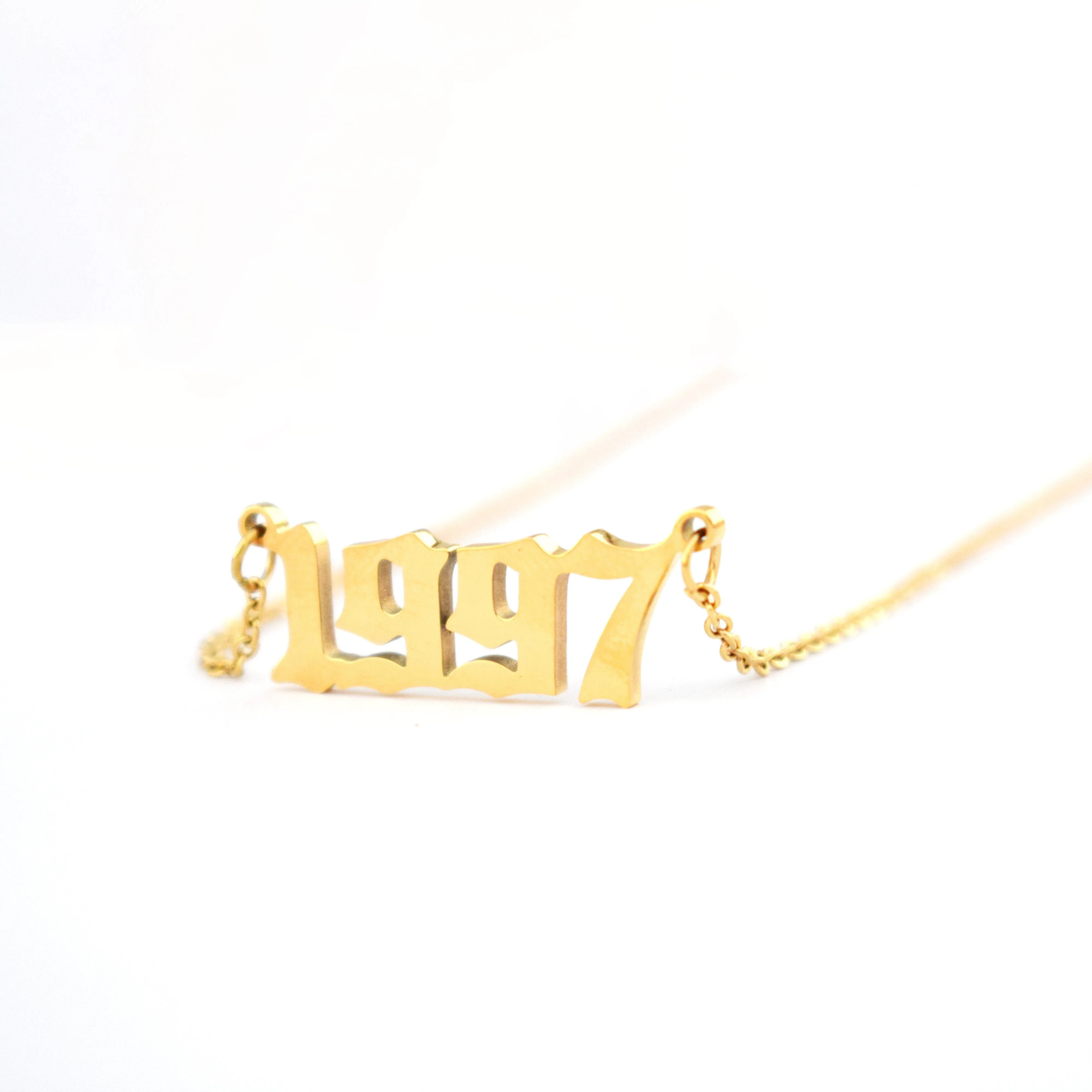 Personalized Year Number Necklaces