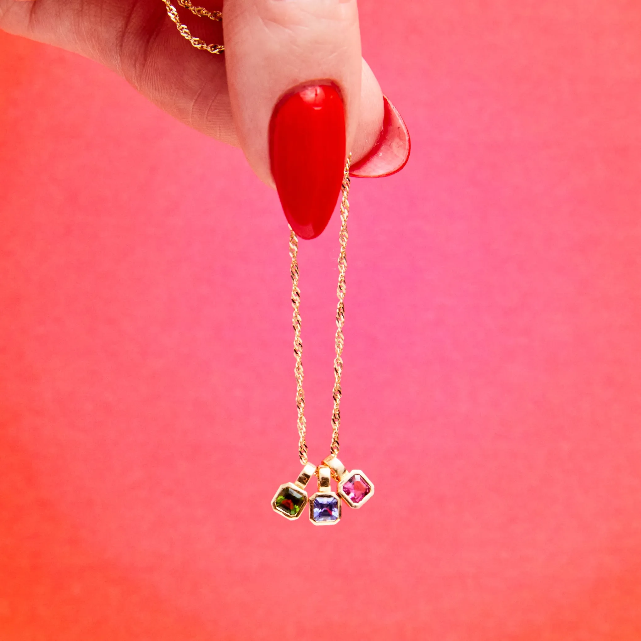 Petite Iris Asscher Charm