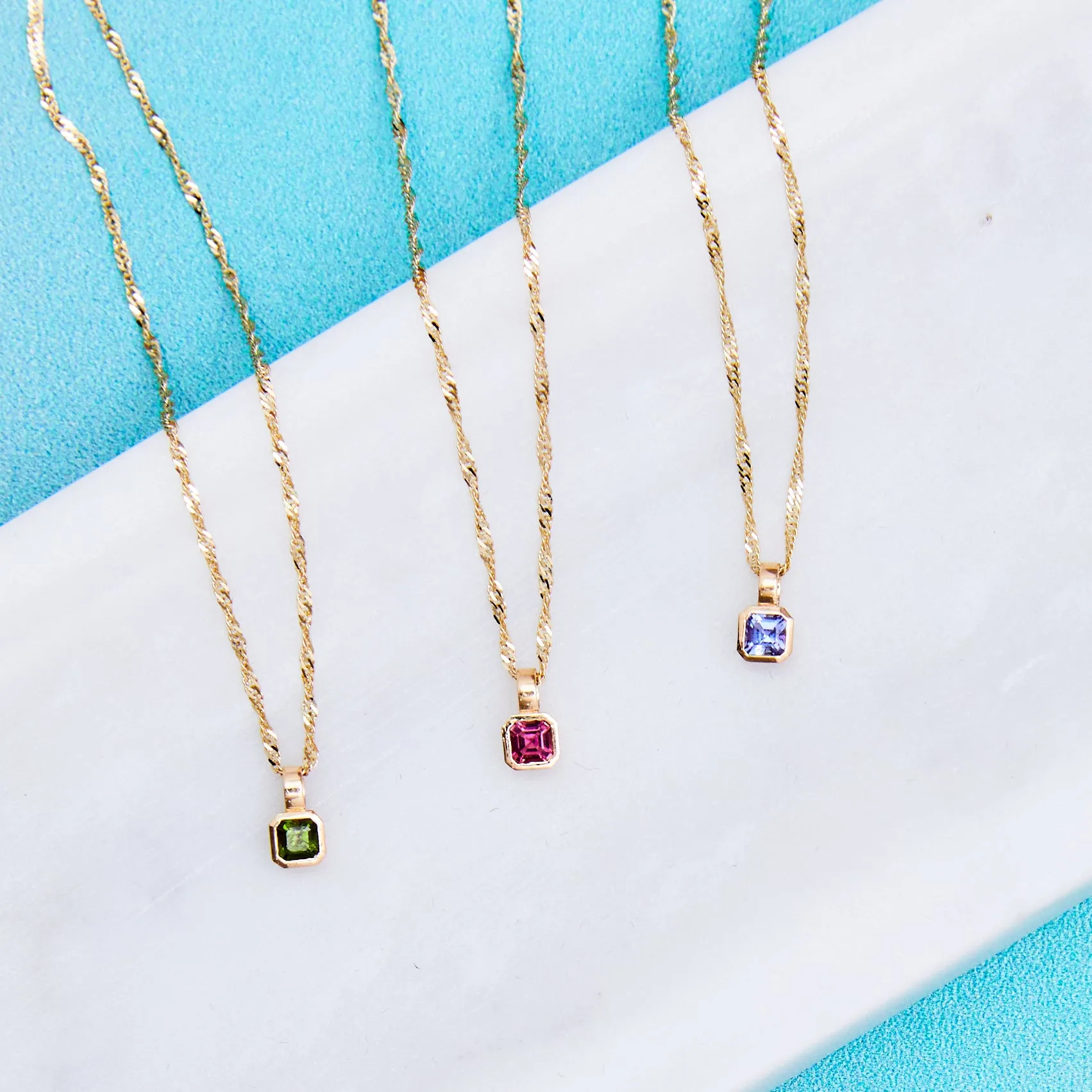 Petite Iris Asscher Charm