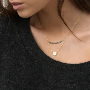 PETITE PERSONALIZED LAYERED GOLD NECKLACE SET
