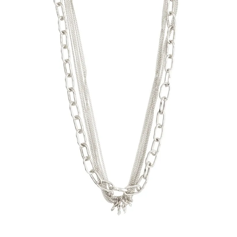 PILGRIM Pause Cable & Curb Chains Necklace