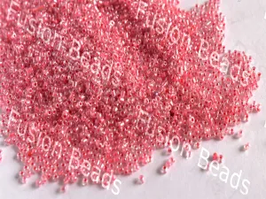 Pink Inside Round Seed Beads