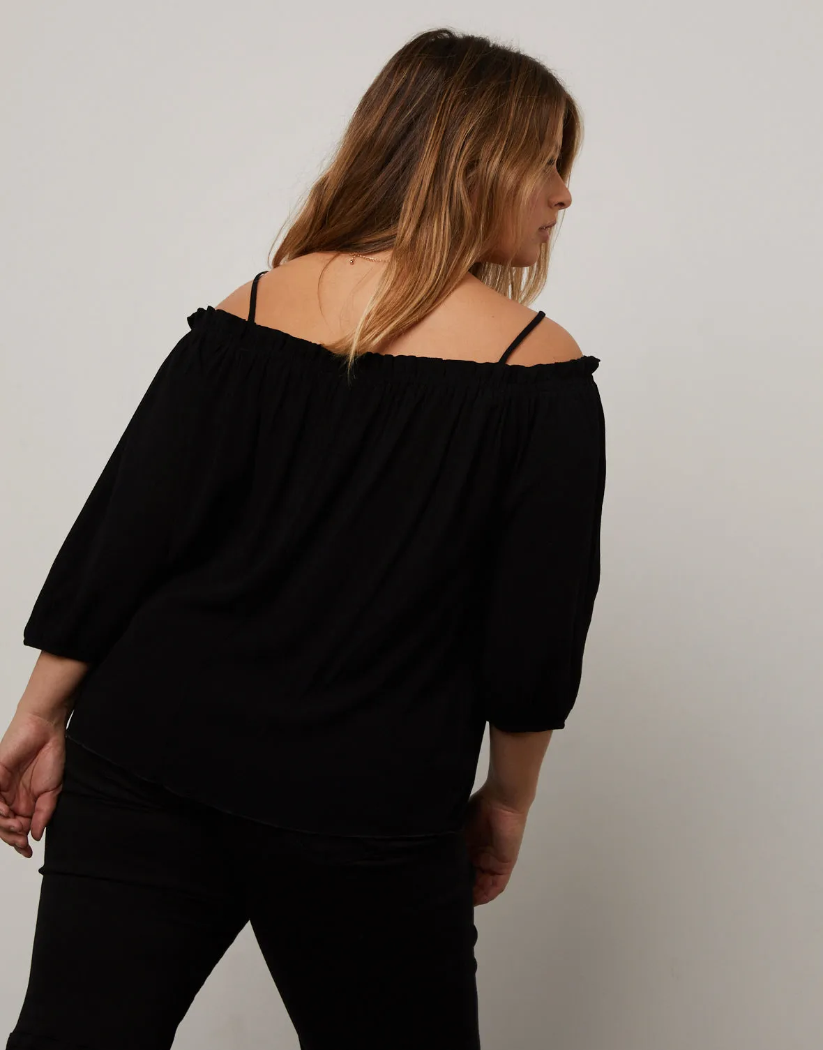 Plus Size Off the Shoulder Top