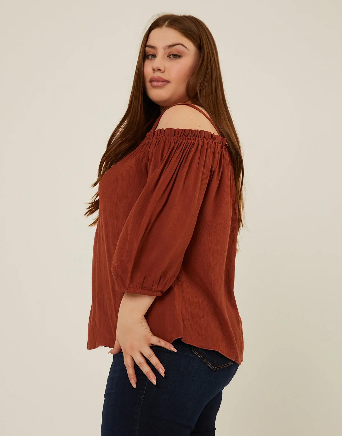 Plus Size Off the Shoulder Top