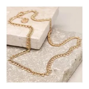 POM Faux Gold Plated Tiny Discs Necklace