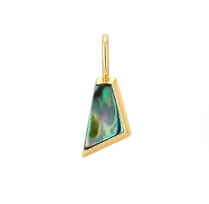 Pop Charm - Gold Abalone Charm