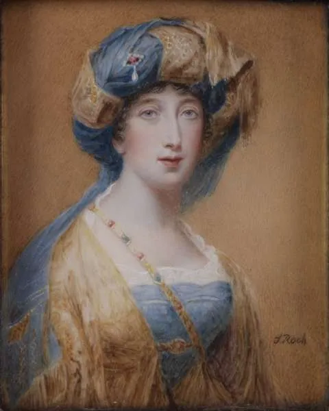 Portrait of Style - Georgian Pinchbeck Colorful Long Chain