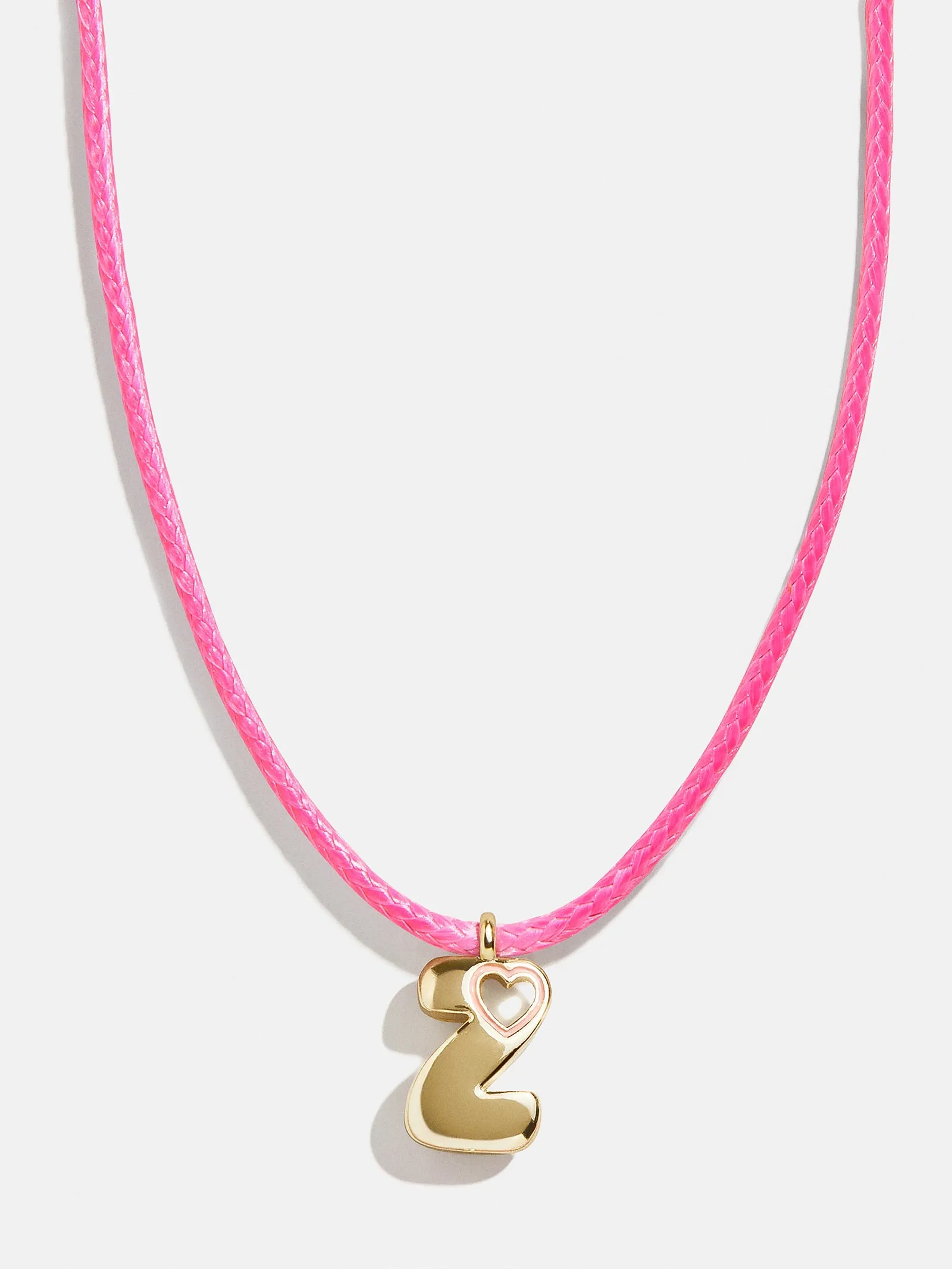 Pretty in Pink Kids Initial Necklace - Light Pink