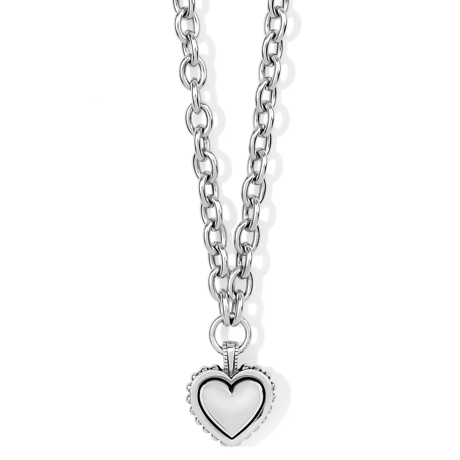 Pretty Tough Bold Heart Necklace - JM6670
