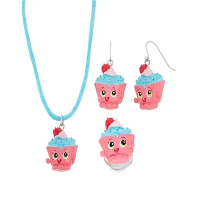 PRICE DROP: 30 Pieces - Shopkins Earrings, Pendants and Necklaces - Assorted (10 Packs of 3)