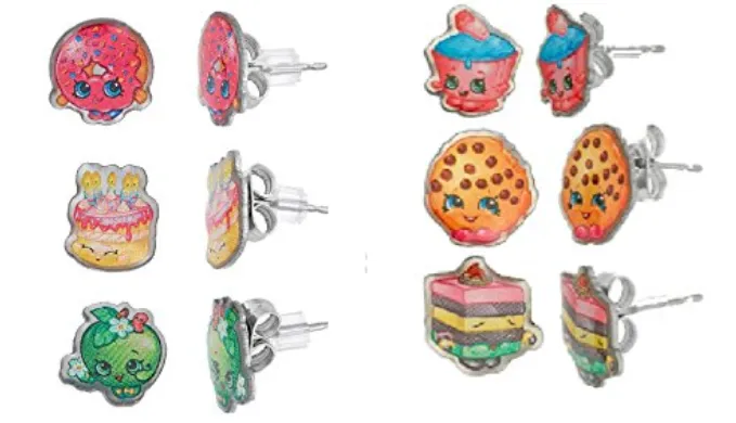 PRICE DROP: 30 Pieces - Shopkins Earrings, Pendants and Necklaces - Assorted (10 Packs of 3)