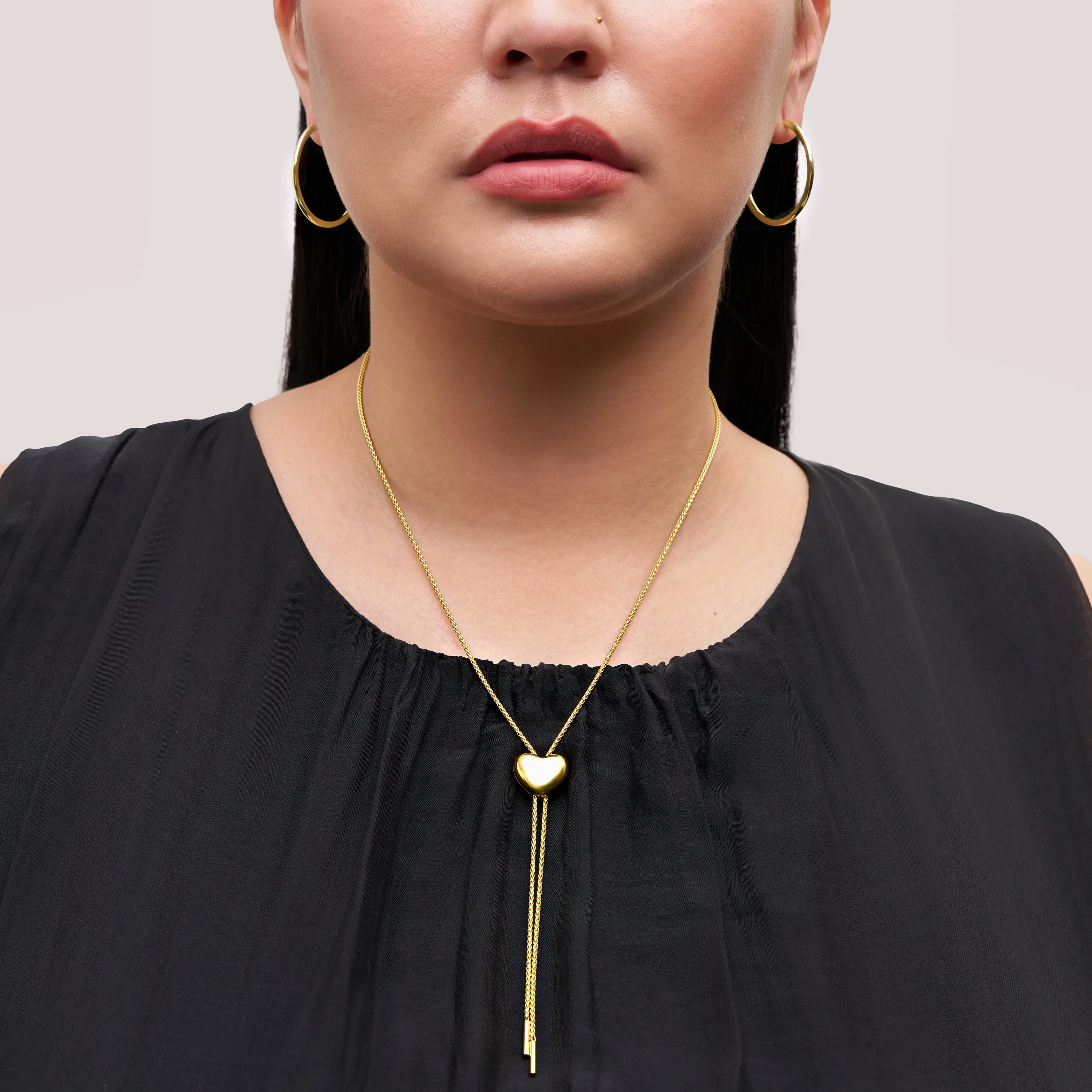 Puffy Heart Bolo Tie
