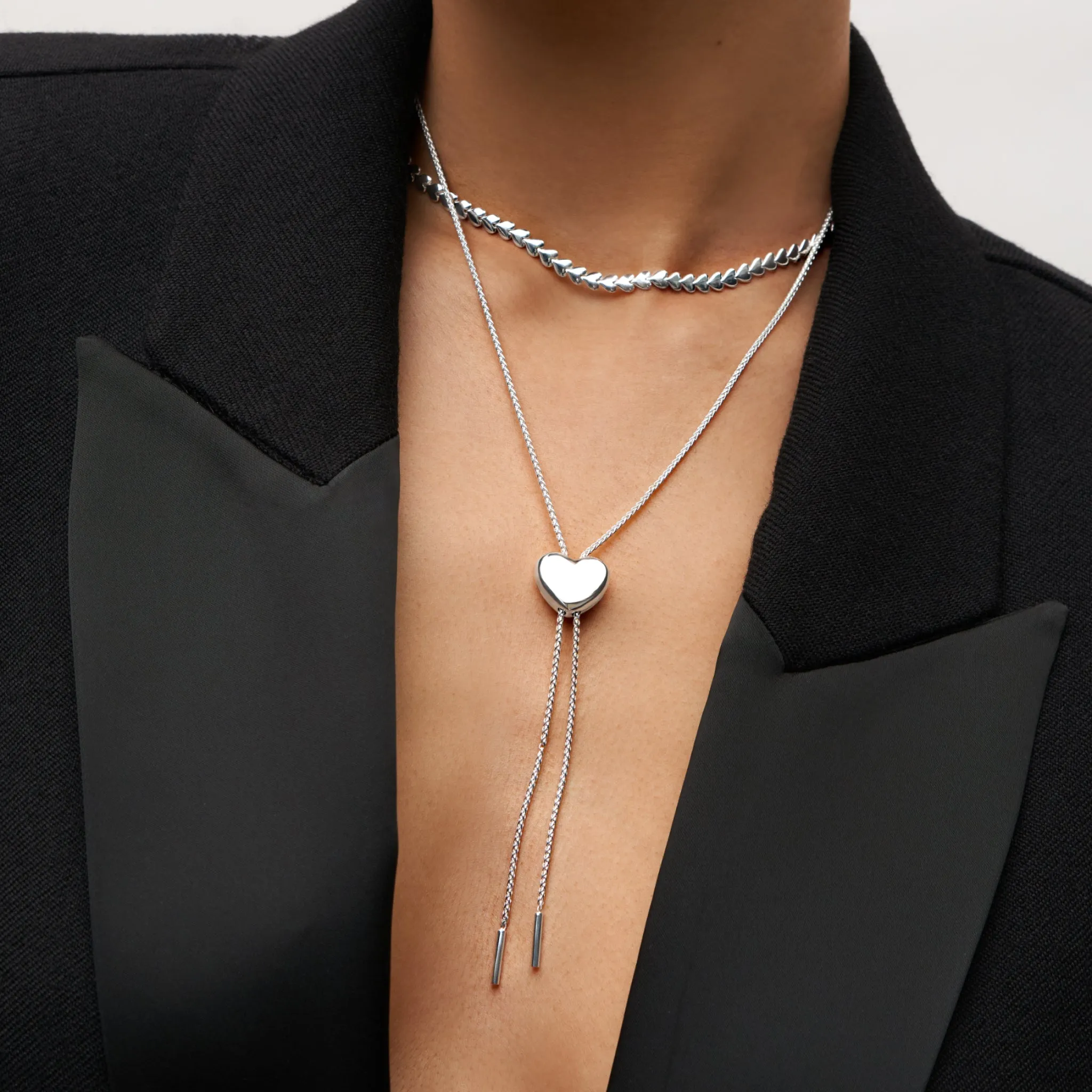 Puffy Heart Bolo Tie