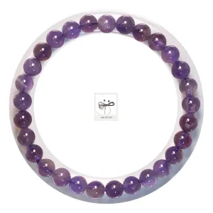 Purple Amethyst Bracelet for Men Women Healing Anxiety Relief Beaded Bracelet Handmade Natural Crystal Stretch Jewelry with DIY Kit - BANANE LAB - Essence Collection - Size 6MM