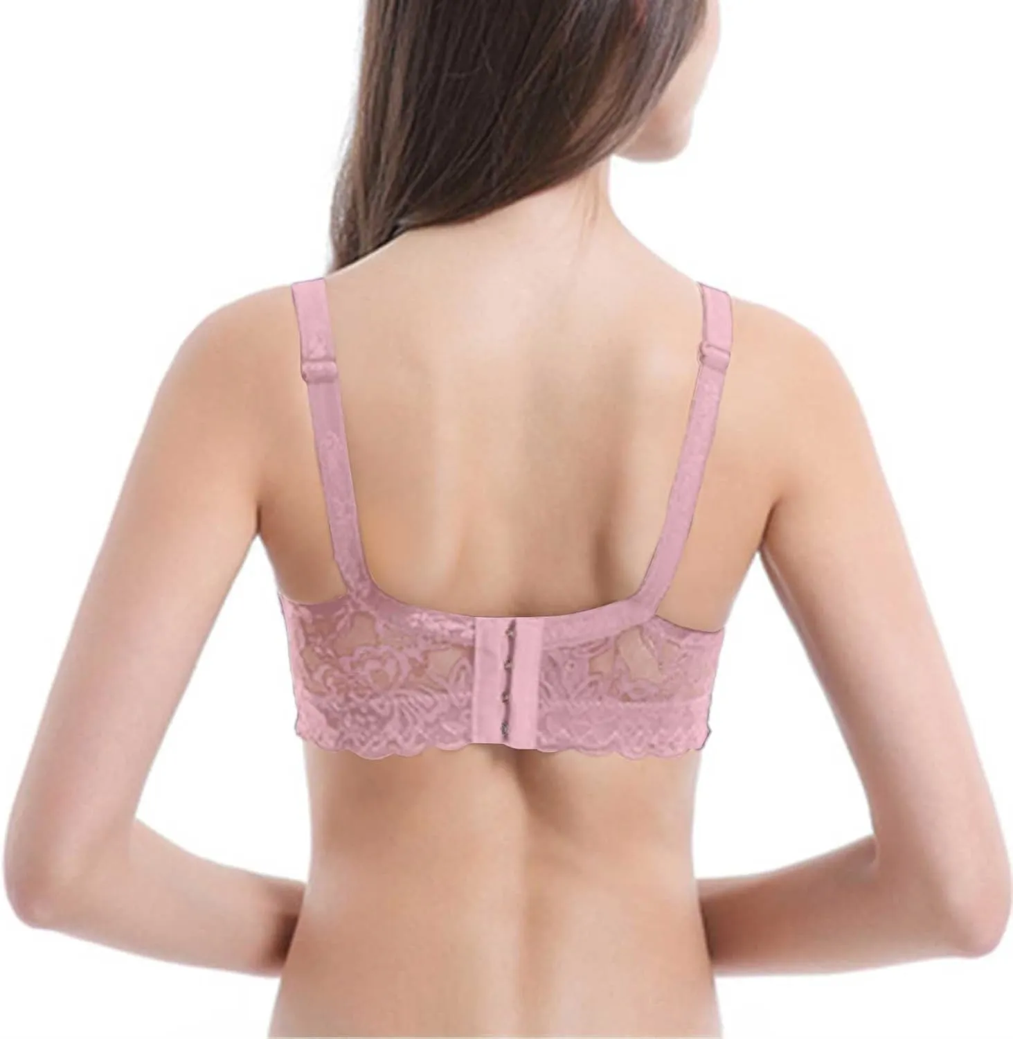 Push Up Bras for Women Strapless Sticky Push Up Front Closure Bras for Women High Impact Sports Bra for