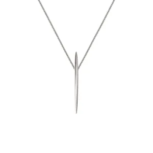 Quill Long Pendant - Silver