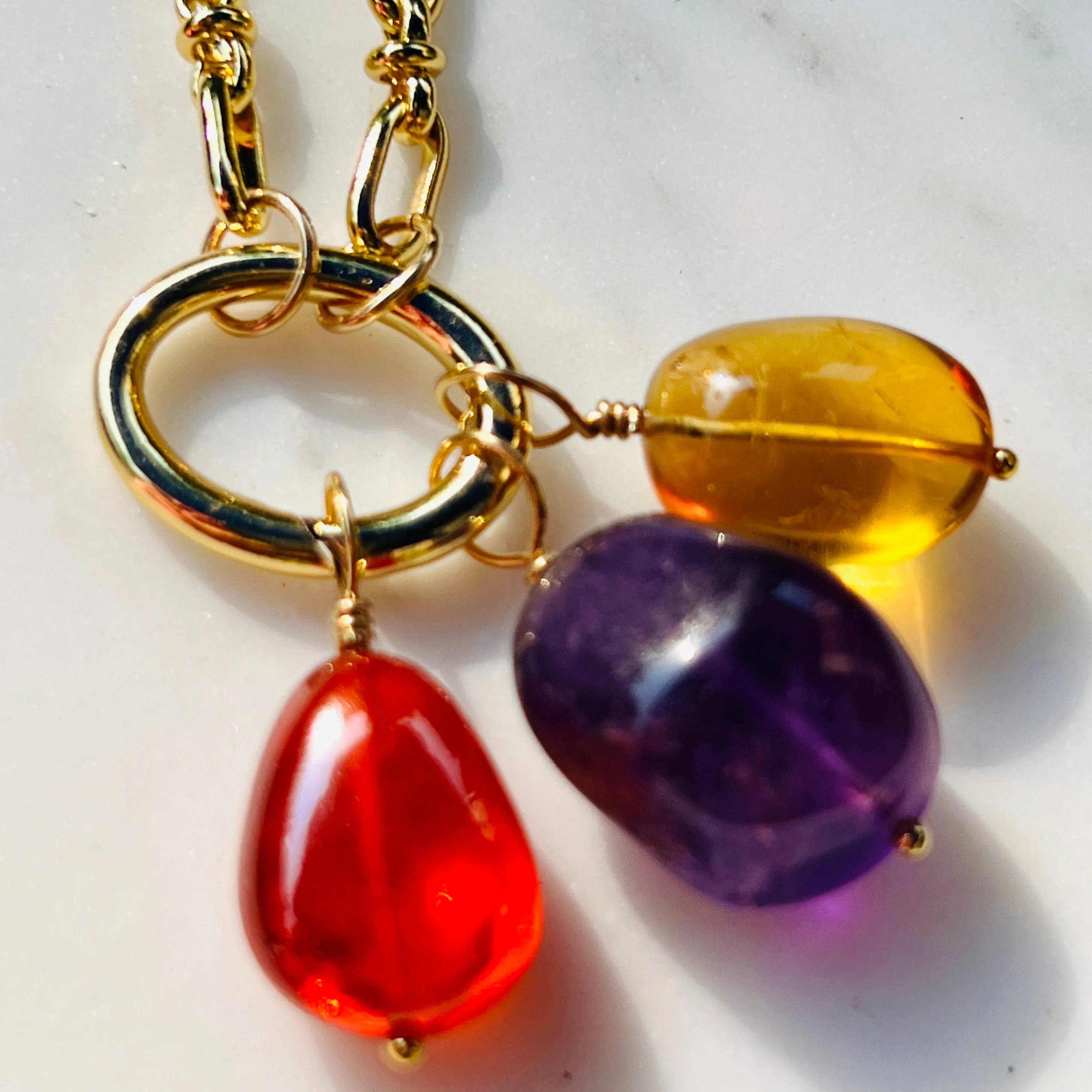 Rainbow Jewels Chain & Charm Connector