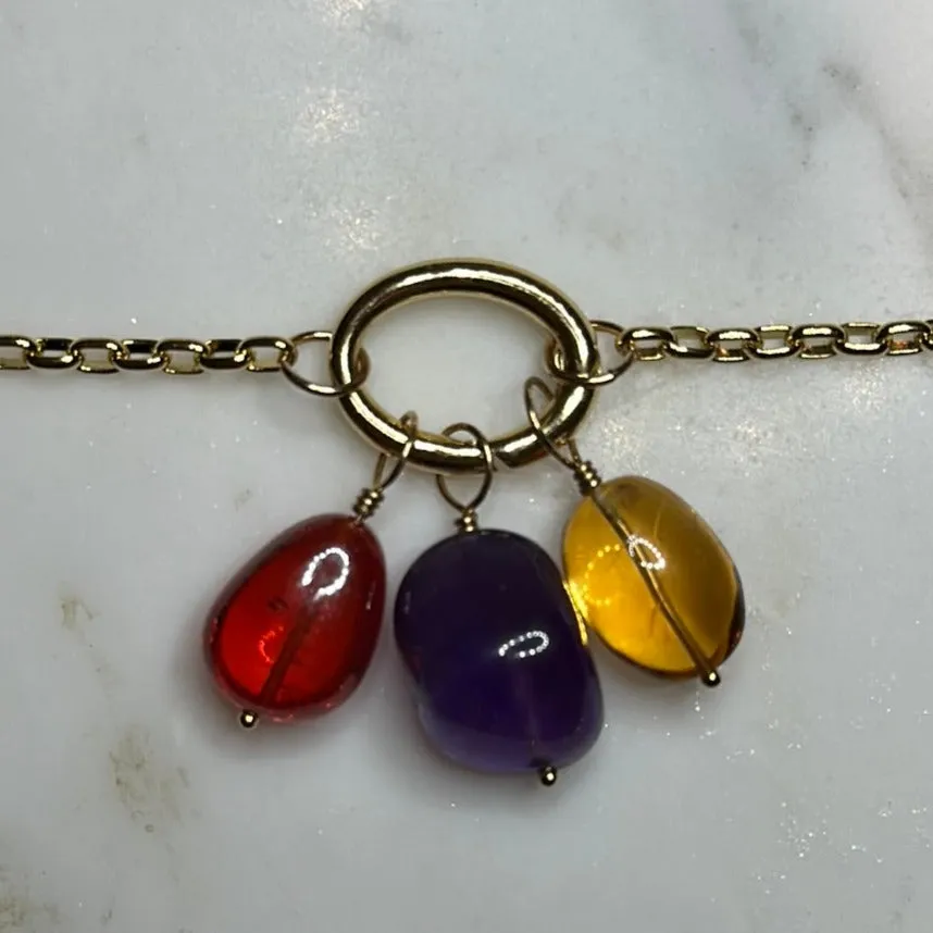 Rainbow Jewels Chain & Charm Connector