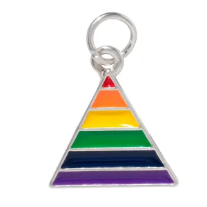 Rainbow Triangle Shaped Charms