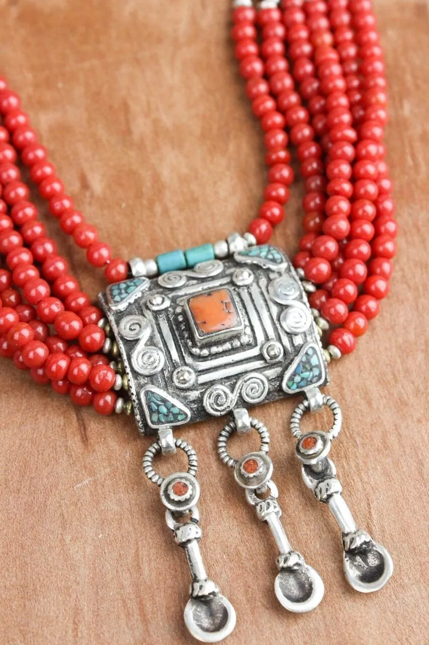 Realization of Inner Peace Tibetan Necklace