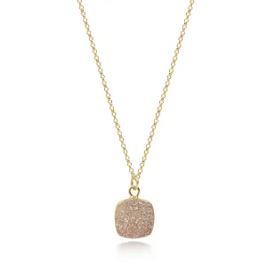 Reina Champagne Druzy Neckalce