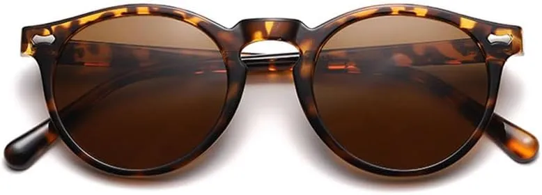 Ridering Retro Polarized Round Sunglasses for Women Men,Classic Round Sunglasses UV Protection for Outdoor Wear