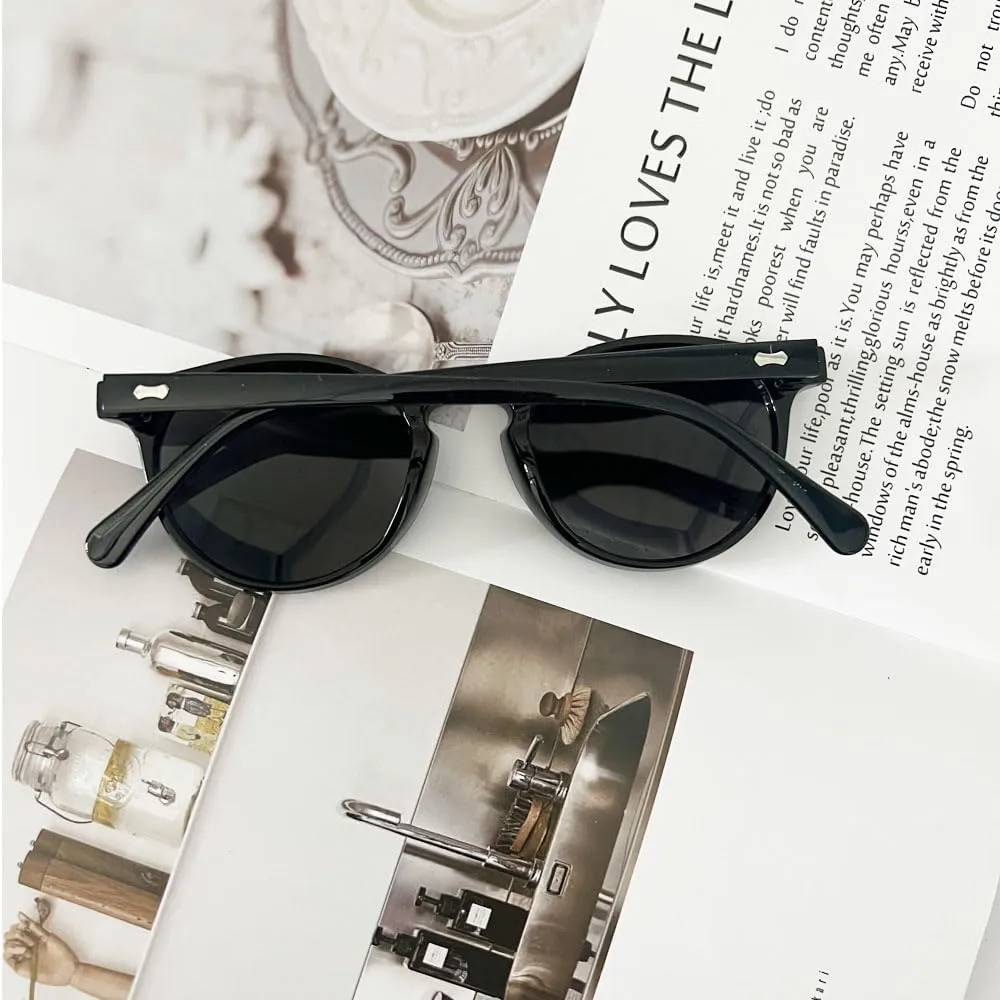 Ridering Retro Polarized Round Sunglasses for Women Men,Classic Round Sunglasses UV Protection for Outdoor Wear