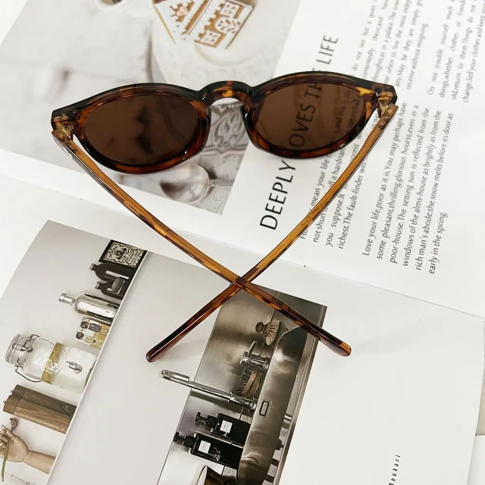 Ridering Retro Polarized Round Sunglasses for Women Men,Classic Round Sunglasses UV Protection for Outdoor Wear