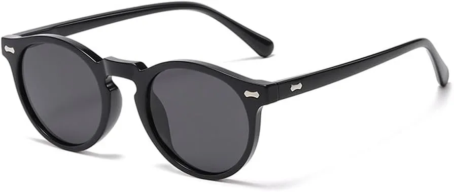 Ridering Retro Polarized Round Sunglasses for Women Men,Classic Round Sunglasses UV Protection for Outdoor Wear
