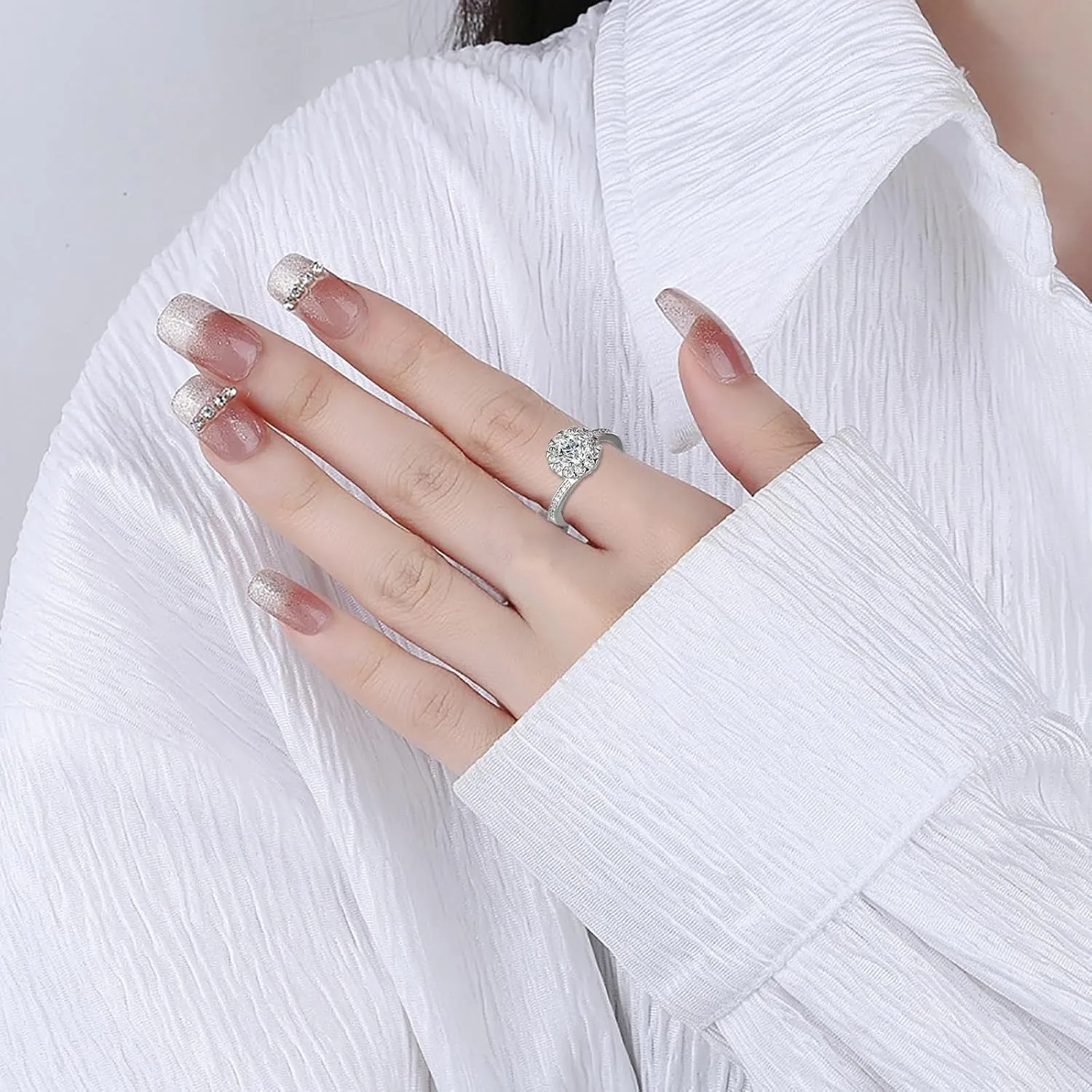 Rings for Women Gold Gold Rings Set Vintage Stackable Joint Finger Midi Rings Dainty Cubic Zirconia Crystal Simple Twist Hollow Cute Rings Pack Jewelry Gift