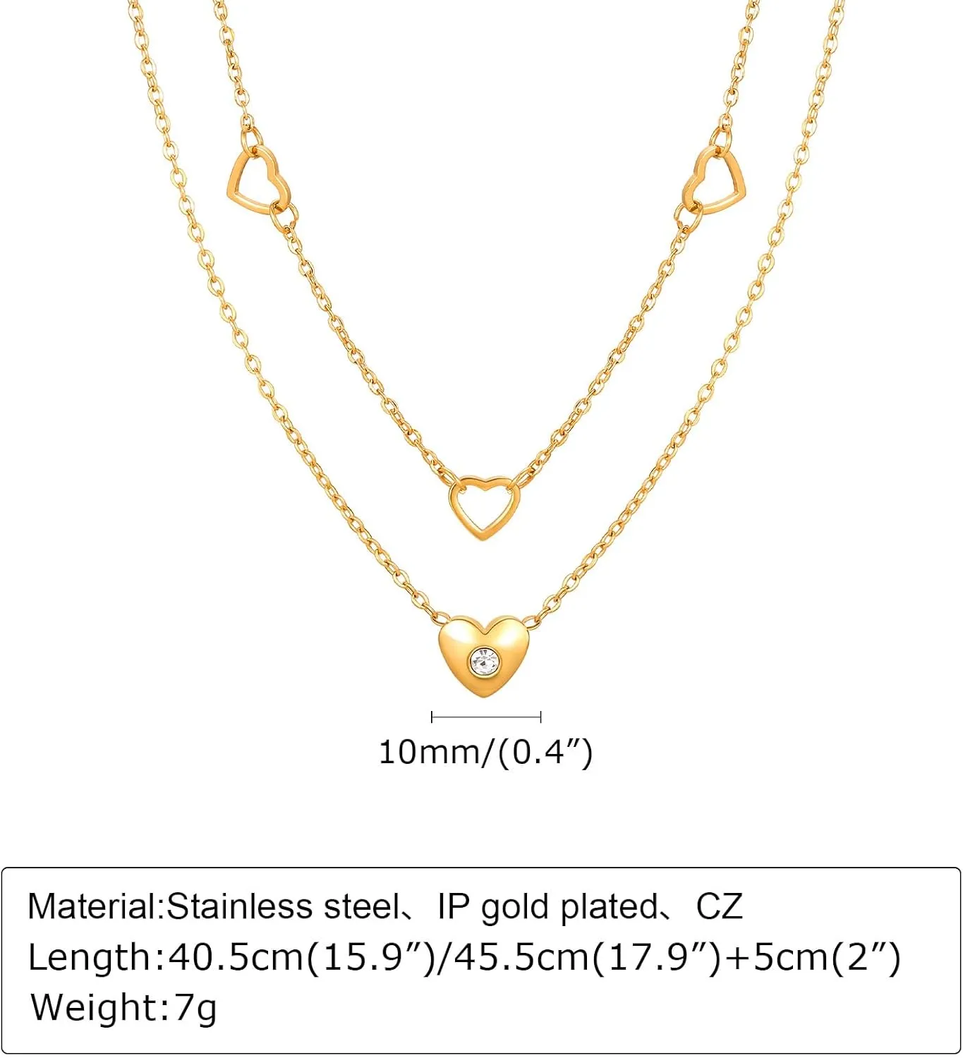 Ronglry 2pcs Layered Silver Necklaces for Women - Sparkly Chain Dainty Choker Set With Glitter Twist Rope Chain - Simple Jewelry Gifts
