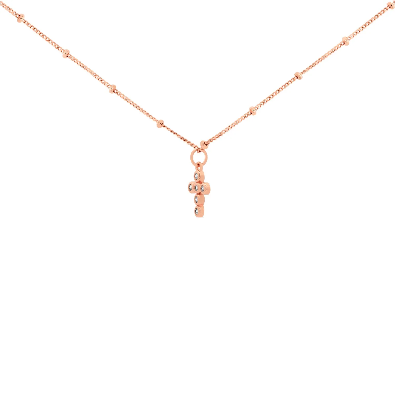 Rose Gold Faith Necklace