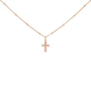 Rose Gold Faith Necklace