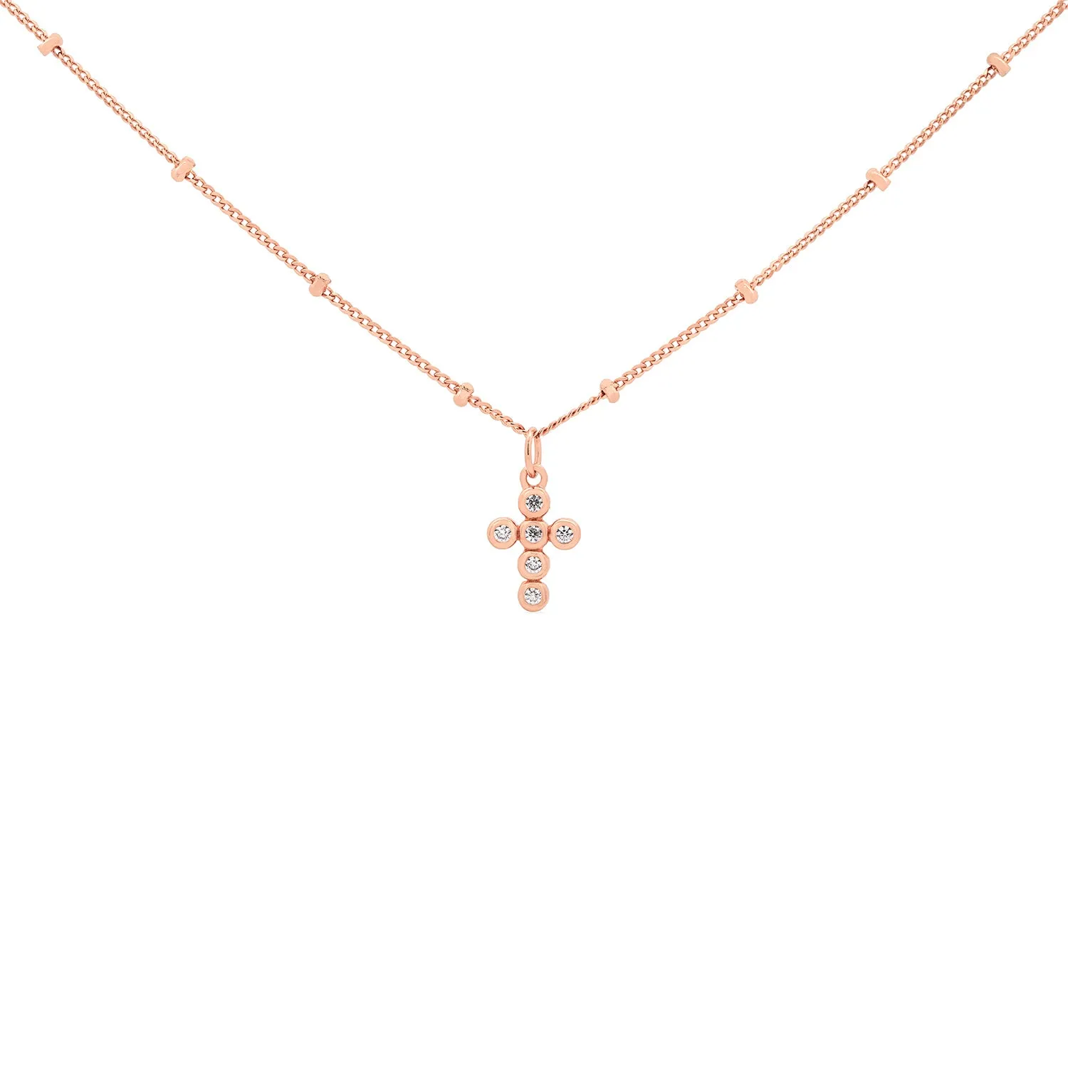 Rose Gold Faith Necklace