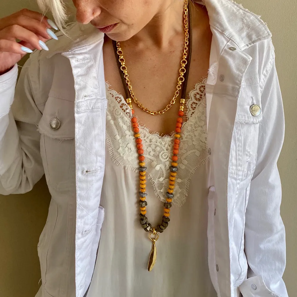 Round Chain Necklace - Golden