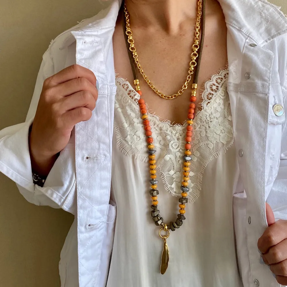 Round Chain Necklace - Golden