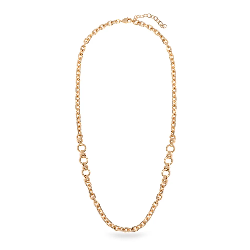 Round Chain Necklace - Golden