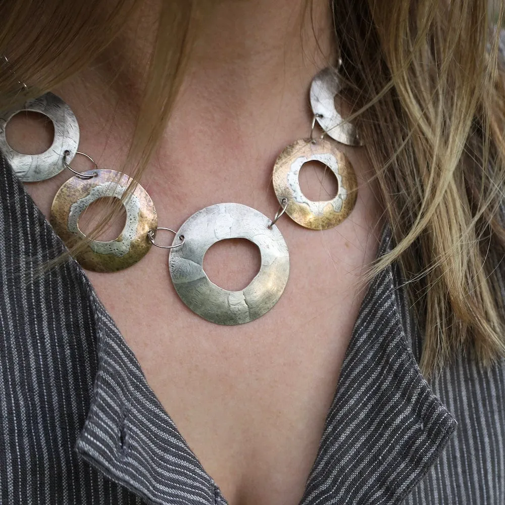 Rugged Circles Necklace