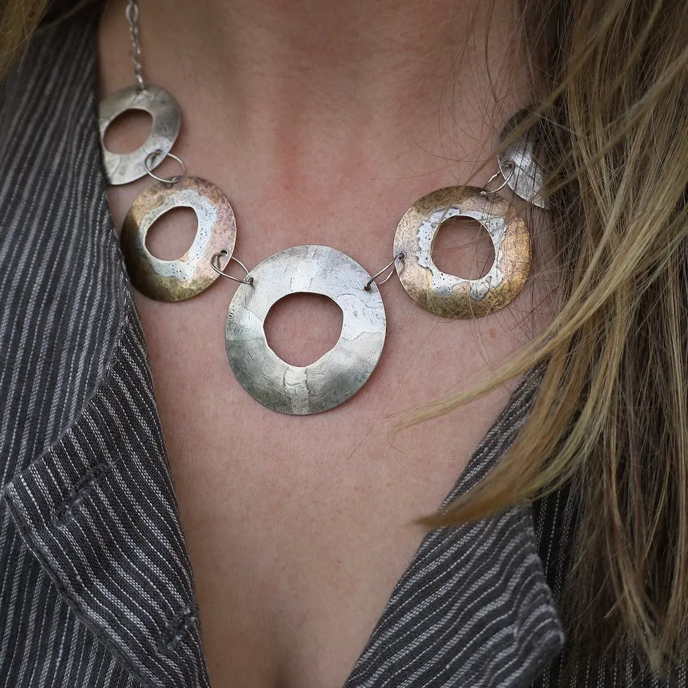 Rugged Circles Necklace