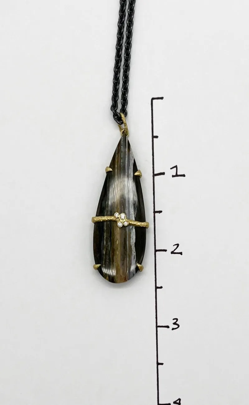 Rustic Wrapped Jasper Necklace